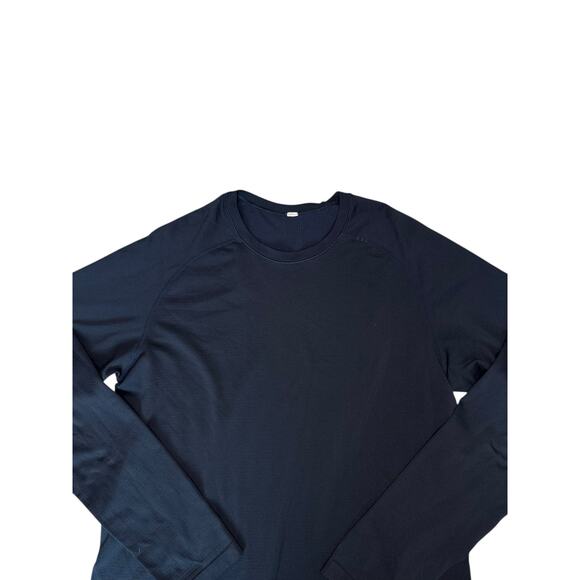 Lululemon Metal Vent Tech Long-Sleeve Shirt Size M Navy - Picture 1 of 3
